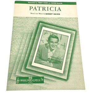 Patricia by Benny Davis Piano Sheet Music 1950